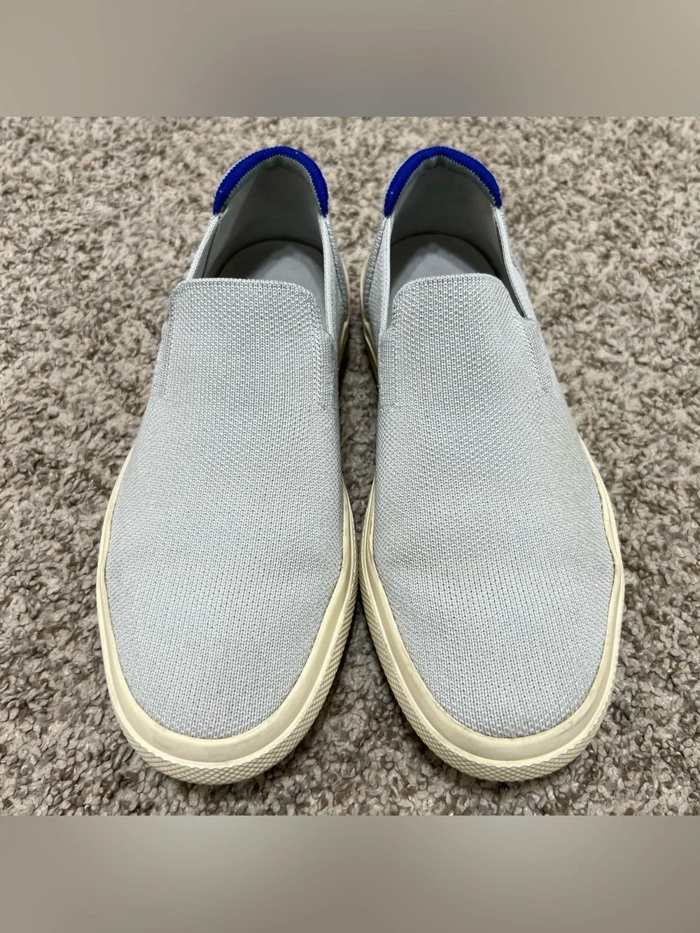 Rothy’s The Original Slip-On Sneakers Light Gray Women's Size 6